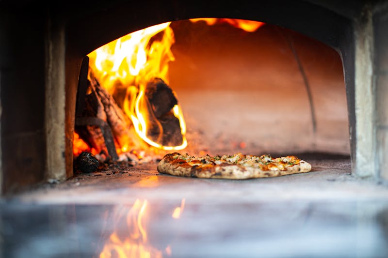 Seasonal truffle and mushroom pizza special at Dewey's pizza